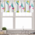 thumbnail image 1 of Ambesonne Abstract Valance Pack of 2, Memphis Style Forms, 54"X18", Multicolor, 1 of 4