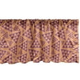 thumbnail image 1 of Ambesonne Abstract Valance Pack of 2, Random Triangular Forms, 42"X18", Purple Dark Peach, 1 of 3