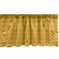 thumbnail image 1 of Ambesonne Abstract Valance Pack of 2, Repetitive Abstract Shapes, 54"X12", Earth Yellow Pale Coffee, 1 of 5