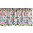 thumbnail image 1 of Ambesonne Abstract Window Valance, Antique Inspired Floral Damask Demonstration in Unusual Summer Colors, Curtain Valance for Kitchen Bedroom Decor with Rod Pocket, 54" X 18", Sky Blue and Green, 1 of 3