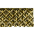 thumbnail image 1 of Ambesonne Abstract Window Valance, Art Deco Inspired Design, 54" X 12", Yellow Charcoal Grey, 1 of 3