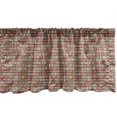 thumbnail image 1 of Ambesonne Abstract Window Valance, Artwork of Contemporary Illustration Form Surreal Shapes Bars, Curtain Valance for Kitchen Bedroom Decor with Rod Pocket, 54" X 12", Burnt Sienna Multicolor, 1 of 2