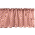 thumbnail image 1 of Ambesonne Abstract Window Valance, Bicolour Polka Dot Graphic, 54" X 18", Coral Multicolor, 1 of 3