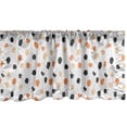 thumbnail image 1 of Ambesonne Abstract Window Valance, Brush Strokes Pastel Dots, 42" x 12", Marigold Charcoal Grey, 1 of 3