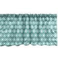 thumbnail image 1 of Ambesonne Abstract Window Valance, Circles and Stripes, 54" X 18", Seafoam Black White, 1 of 2