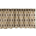 thumbnail image 1 of Ambesonne Abstract Window Valance, Classical Argyle Inspired, 54" X 18", Tan Burgundy Amber, 1 of 3
