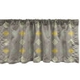 thumbnail image 1 of Ambesonne Abstract Window Valance, Classical Geometric Interpretation of Triangles Grouped Together, Curtain Valance for Kitchen Bedroom Decor with Rod Pocket, 54" X 18", Warm Taupe Multicolor, 1 of 2