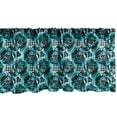 thumbnail image 1 of Ambesonne Abstract Window Valance, Contemporary Art Design of Stroke Flowers and Goosefoot, Curtain Valance for Kitchen Bedroom Decor with Rod Pocket, 54" X 12", Aqua Sky Blue, 1 of 2