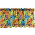 thumbnail image 1 of Ambesonne Abstract Window Valance, Contemporary Style Color Splashes Vibrant Trippy Watercolor Palette Artisan Funky, Curtain Valance for Kitchen Bedroom Decor with Rod Pocket, 54" X 12", Multicolor, 1 of 3