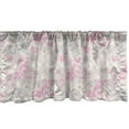 thumbnail image 1 of Ambesonne Abstract Window Valance, Curvy Twigs with Blossoms, 54" X 18", Pale Tan Pale Pink, 1 of 3