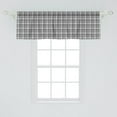 thumbnail image 1 of Ambesonne Abstract Window Valance, Dark Toned Checkered Gaelic Culture Symbolic National Pattern, Curtain Valance for Kitchen Bedroom Decor with Rod Pocket, 54" X 18", Charcoal Grey Dimgrey, 1 of 2