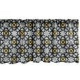 thumbnail image 1 of Ambesonne Abstract Window Valance, Digitally Generated Silhouettes in an Design, Curtain Valance for Kitchen Bedroom Decor with Rod Pocket, 54" X 12", Grey Multicolor, 1 of 3