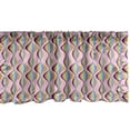 thumbnail image 1 of Ambesonne Abstract Window Valance, Energetic Ogee Inspired, 54" X 12", Multicolor, 1 of 3