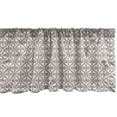 thumbnail image 1 of Ambesonne Abstract Window Valance, Floral Elements and Lines, 54" X 18", White Warm Taupe, 1 of 3
