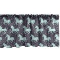 thumbnail image 1 of Ambesonne Abstract Window Valance, Galloping Unicorns, 54" X 18", Mint Dark Taupe Pink, 1 of 3