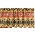 thumbnail image 1 of Ambesonne Abstract Window Valance, Geometric Bohemian Motifs, 42" x 12", Seafoam Orange Indigo, 1 of 3