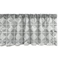 thumbnail image 1 of Ambesonne Abstract Window Valance, Geometric Design Shapes, 54" X 12", Grey White, 1 of 3