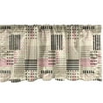 thumbnail image 1 of Ambesonne Abstract Window Valance, Geometric Dots Stripes Art, 42" x 18", Beige Charcoal Grey, 1 of 3