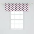 thumbnail image 1 of Ambesonne Abstract Window Valance, Geometric with Grunge Paint Splashes, Curtain Valance for Kitchen Bedroom Decor with Rod Pocket, 54" X 18", Pale Fuchsia White, 1 of 2