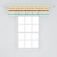 thumbnail image 1 of Ambesonne Abstract Window Valance, Geometrical Inspired Pattern of Rounded Ornament with Dropping Effect Design, Curtain Valance for Kitchen Bedroom Decor with Rod Pocket, 54" X 12", Multicolor, 1 of 2