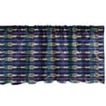 thumbnail image 1 of Ambesonne Abstract Window Valance, Grunge Doodle Stripes, 54" X 18", Multicolor, 1 of 5