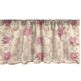 thumbnail image 1 of Ambesonne Abstract Window Valance, Grunge Rose Petal Rounds, 42" x 12", Peach Champagne, 1 of 3