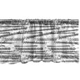 thumbnail image 1 of Ambesonne Abstract Window Valance, Grunge Theme Tire Tracks, 42" x 18", White and Charcoal Grey, 1 of 3