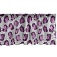 thumbnail image 1 of Ambesonne Abstract Window Valance, Hand Drawn Brush Stroke Pattern Paint Smear Motifs on Greyscale Backdrop, Curtain Valance for Kitchen Bedroom Decor with Rod Pocket, 54" X 18", Pink Purple and Grey, 1 of 3