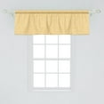 thumbnail image 1 of Ambesonne Abstract Window Valance, Hand-drawn Style Wavelike Lines in Horizontal Alignment Minimalist Artwork, Curtain Valance for Kitchen Bedroom Decor with Rod Pocket, 54" X 18", Mustard and White, 1 of 3