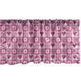 thumbnail image 1 of Ambesonne Abstract Window Valance, Heart and Flowers Petals, 54" X 12", Pale Pink and Magenta, 1 of 3