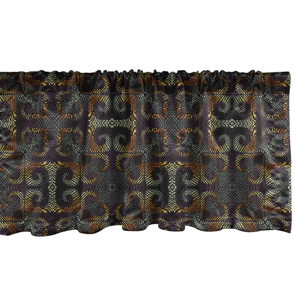 Ambesonne Abstract Window Valance, Irregular Mosaic Inspired, 54" X 12", Multicolor