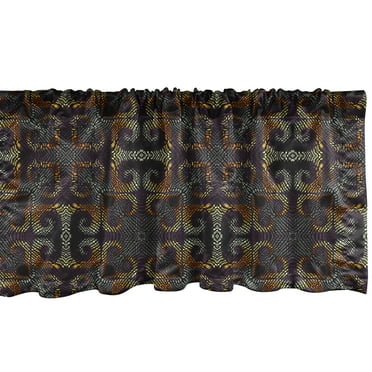 Ambesonne Abstract Window Valance, Irregular Mosaic Inspired, 54" X 18", Multicolor