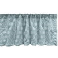 thumbnail image 1 of Ambesonne Abstract Window Valance, Japanese Floral Patterns, 42" x 12", Pale Teal Cadet Blue, 1 of 3