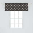 thumbnail image 1 of Ambesonne Abstract Window Valance, Lattice Inspired Pattern of Modern Geometric Grid Simple Graphic Image, Curtain Valance for Kitchen Bedroom Decor with Rod Pocket, 54" X 18", Dark Grey and Eggshell, 1 of 2
