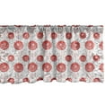 thumbnail image 1 of Ambesonne Abstract Window Valance, Modern Doodled Flower, 42" x 18", Vermilion and Charcoal Grey, 1 of 3