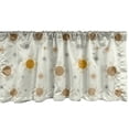 thumbnail image 1 of Ambesonne Abstract Window Valance, Modern Earth Toned Circles, 42" x 18", Coconut Amber Camel, 1 of 3