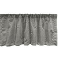 thumbnail image 1 of Ambesonne Abstract Window Valance, Modern Geometric Streaks, 42" x 18", Dark Grey and Eggshell, 1 of 3