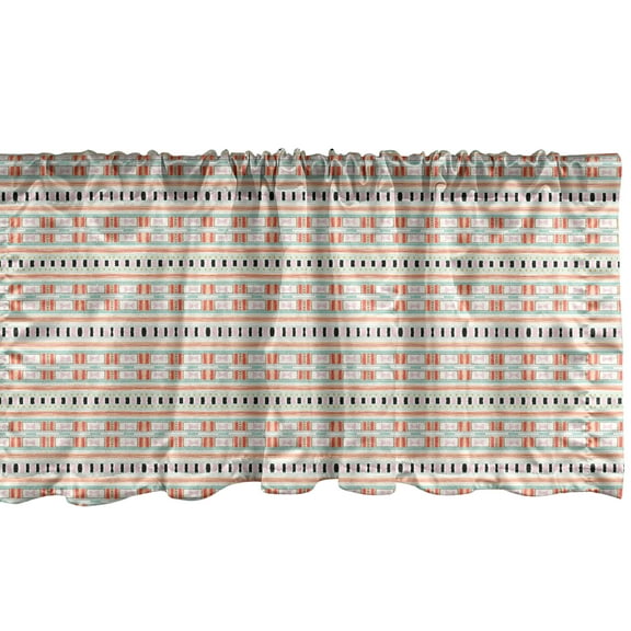 Ambesonne Abstract Window Valance, Muted Tone Ethnic, 42" x 18", Multicolor