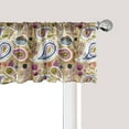 thumbnail image 1 of Ambesonne Abstract Window Valance, Paisley Inspired Motifs, 54" X 12", Pale Camel Multicolor, 1 of 3