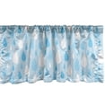 thumbnail image 1 of Ambesonne Abstract Window Valance, Pastel Blue Raindrops Art, 42" x 12", Pale Blue White, 1 of 2