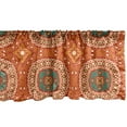 thumbnail image 1 of Ambesonne Abstract Window Valance, Pattern in Earth Tones, 54" X 12", Burnt Orange Multicolor, 1 of 3