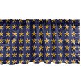 thumbnail image 1 of Ambesonne Abstract Window Valance, Prehistoric Style Stars Art, 54" X 18", Indigo Yellow, 1 of 3