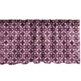 thumbnail image 1 of Ambesonne Abstract Window Valance, Quirky Circles Forming Odd, 54" X 18", Plum Dark Fuchsia Peach, 1 of 2