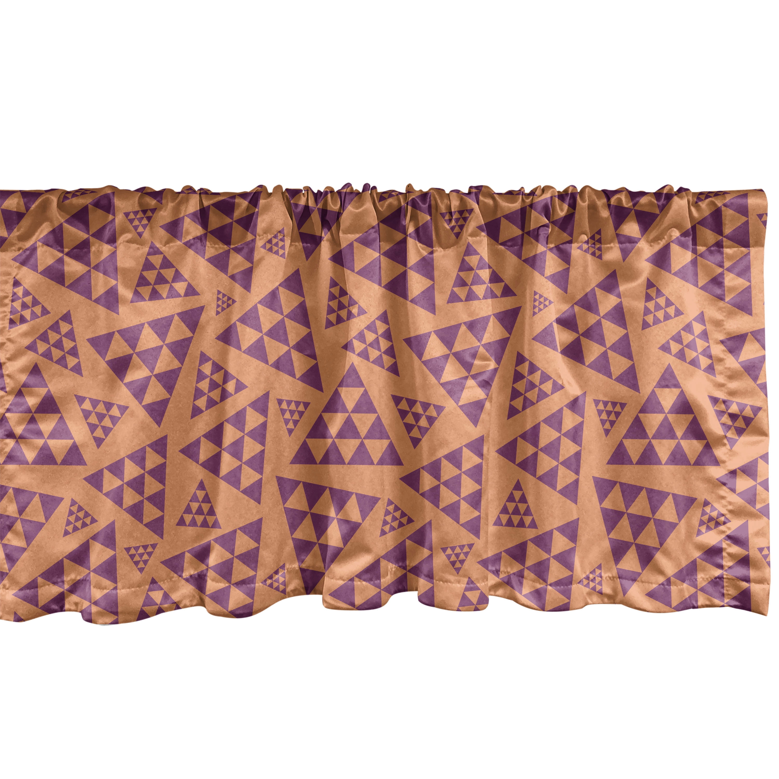 Ambesonne Abstract Window Valance, Random Triangular Forms, 54" X 12 ...
