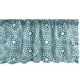 thumbnail image 1 of Ambesonne Abstract Window Valance, Repeating Graphic Circles, 54" X 18", Petrol Blue and White, 1 of 5