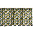 thumbnail image 1 of Ambesonne Abstract Window Valance, Retro Design Silhouettes, 42" x 12", Mustard Blush Dark Teal, 1 of 3