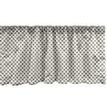 thumbnail image 1 of Ambesonne Abstract Window Valance, Rhythmic Mesh Design Nets, 54" X 18", Champagne Charcoal Grey, 1 of 3