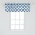 thumbnail image 1 of Ambesonne Abstract Window Valance, Scandinavian Style Floral, 54" X 18", Ivory Cobalt Blue, 1 of 2