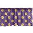 thumbnail image 1 of Ambesonne Abstract Window Valance, Simple Pattern of Round Blots Drawn by Hand Paint Strokes, Curtain Valance for Kitchen Bedroom Decor with Rod Pocket, 54" X 12", Quartz Mustard, 1 of 3