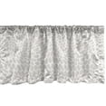 thumbnail image 1 of Ambesonne Abstract Window Valance, Spiraling Waving Shapes, 54" X 18", Pale Tan White, 1 of 3